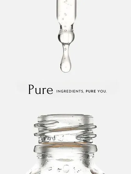 Pure ingredients, pure you. This image represents our core belief that true beauty comes from the heart of nature, with products crafted for gentle, effective care.