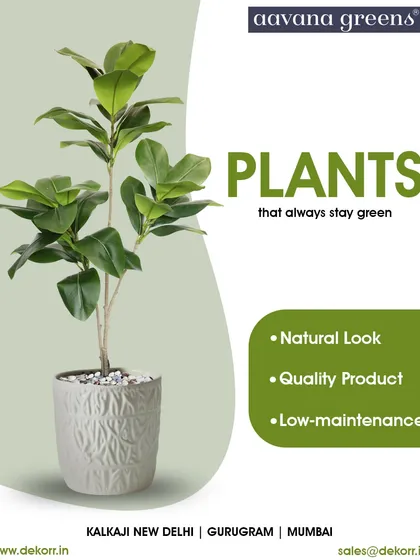 Plants that always stay green. This artificial Fiddle Leaf Fig offers a natural look and is a quality, low-maintenance product for any home.