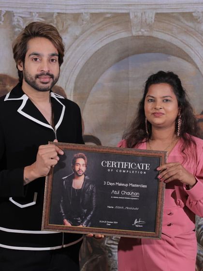 Another certified artist ready to make her mark in the industry. Congratulations on completing the course.