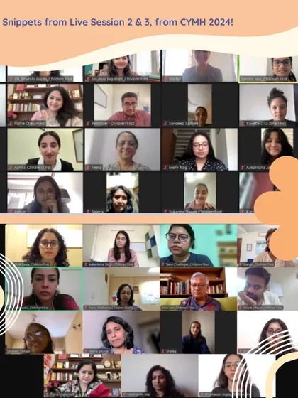 This is what our online community looks like. Snippets from a live session of our CYMH 2024 course show learners from across India coming together to share questions, insights, and experiences in a supportive, interactive virtual environment.