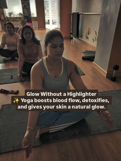 Get that natural glow without a highlighter. Yoga boosts blood flow and helps detoxify the body, giving your skin a radiant, healthy glow from the inside out.