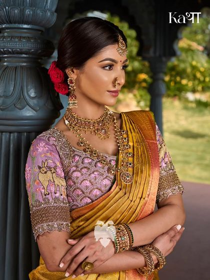 Blouse House by Mahitha Prasad - Custom Blouse Design & Embroidery The Katha Collection: Stories in Silk photo 7