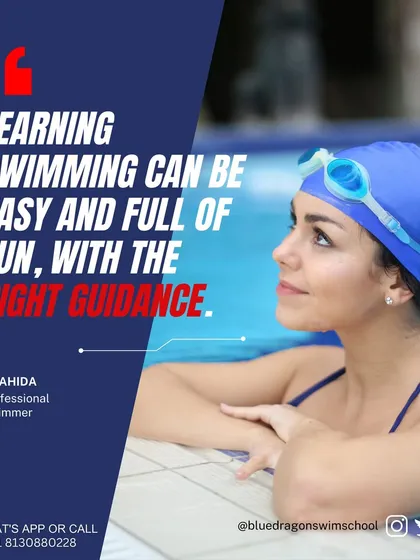 Our qualified instructor, Naahida, believes that learning to swim can be easy and fun with the right guidance. Our expert coaches break down the process into simple, manageable steps.