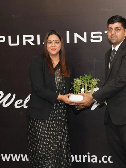 Receiving a token of gratitude from the institute for conducting the seminar. It is a privilege to collaborate with educational institutions that prioritize social and legal awareness.