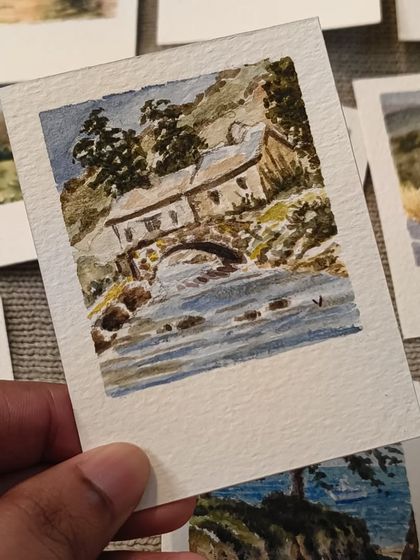 Megha Vinod - Handmade Art & Crafts Miniature Watercolor 'Polaroids' photo 4