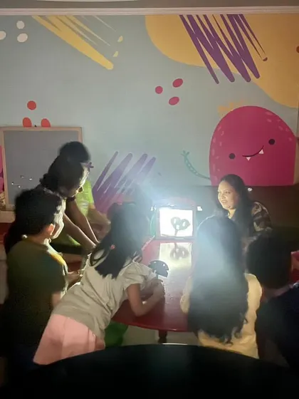 Magic happens when the lights go down! Our shadow puppetry sessions are a huge hit, teaching children a unique form of storytelling and creative expression.