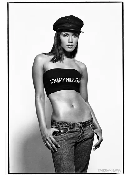 I'm sure Tommy Hilfiger would sign her in a minute. Deepti Gujral killing it in this classic black and white fashion shot, captured on Kodak T-Max film.