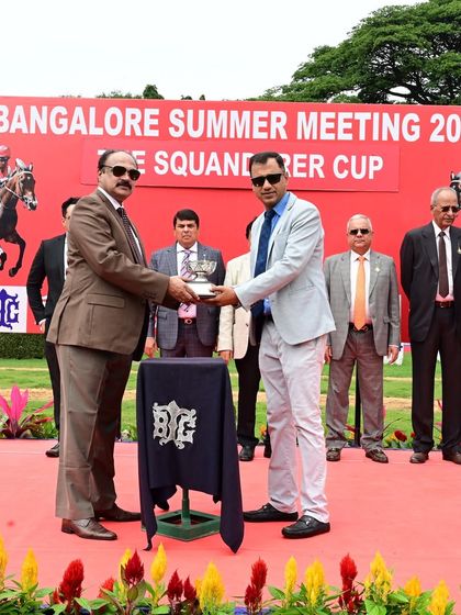 The Squanderer Cup presentation.