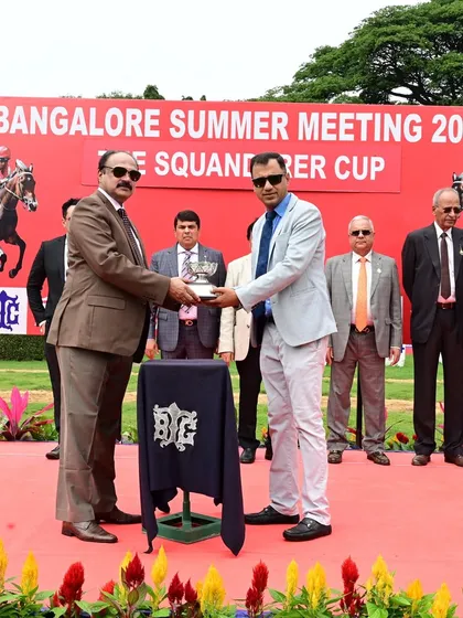 The Squanderer Cup presentation.