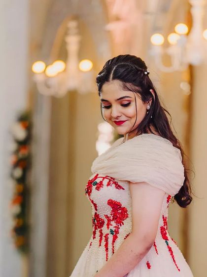 Further images showcasing my collection of modern gowns and lehengas. These photos provide different angles and details of each unique design, from romantic pre wedding shoots to elegant reception looks.