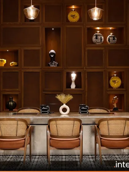 The reception at The Yellow House in Goa is a narrative of its cultural context. I used handcrafted furniture, bespoke terrazzo tiles, and a rich palette of materials to reflect local artistry, creating a welcoming space that tells a distinctly Goan story.