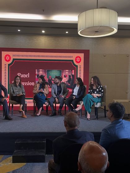 A wider view of the panel discussion at the Indian Coaching Summit. Engaging with fellow coaches and a live audience on the nuances of image and confidence is one of the most rewarding parts of my work.