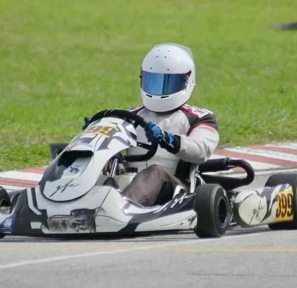 Our driver in the number 399 kart during Round 3 of the RMC Asia Trophy.