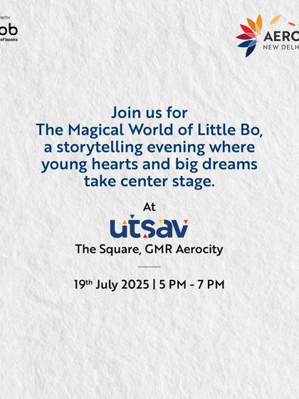 An invitation to 'The Magical World of Little Bo', a storytelling evening for children. This shows our commitment to providing engaging cultural events for all age groups.