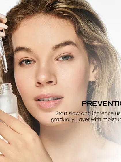 To prevent excessive irritation when starting retinol, begin slowly and increase usage gradually. Always layer with a good moisturizer to protect your skin barrier.