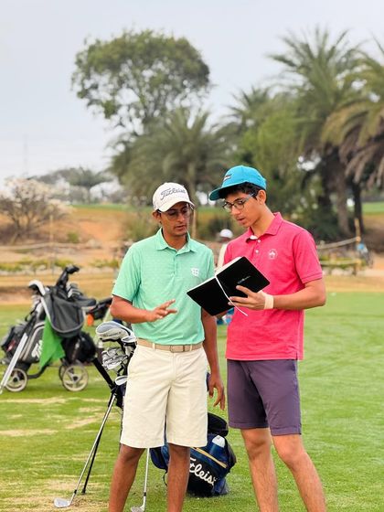 Our coaches are constantly on the range, providing hands-on instruction. From demonstrating a swing path to analyzing a student's setup, these moments of direct mentorship are where real progress is made.