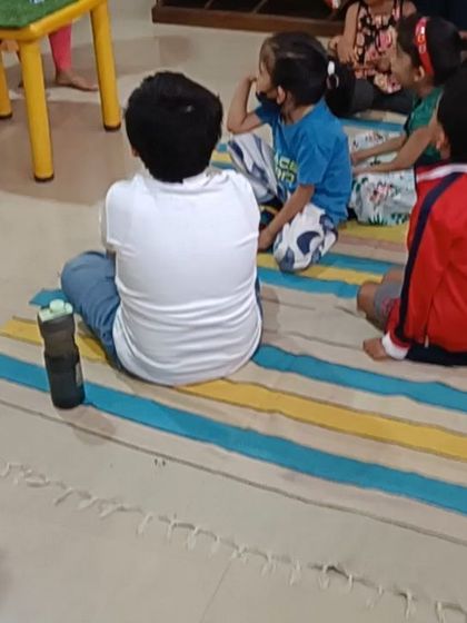 A child listens intently, his focus demonstrating the power of a good story.