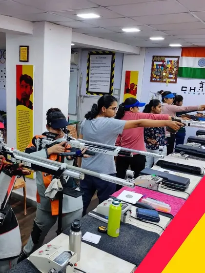 We offer courses for everyone, from freshers to experienced shooters aiming for the Olympics. Here, our advanced shooters train with professional equipment and coaching.