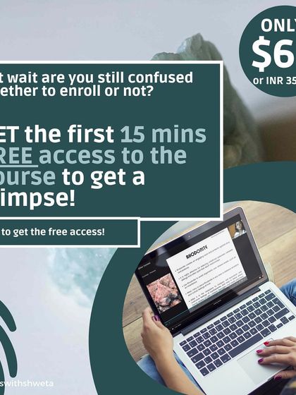 Still on the fence? Get a free 15-minute preview of my Crystal Discovery Course to see if it's the right fit for you.