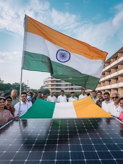 Celebrating Republic Day with the power of the sun. Let's work together to make India greener and more energy-independent.