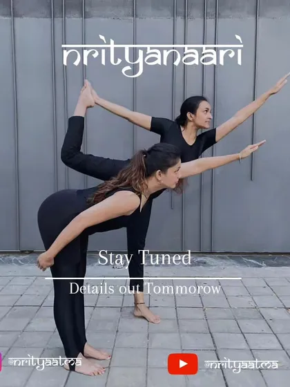 This is a look into Nrityanaari, our special dance therapy workshop for women. We use poses like this to explore balance, strength, and connection with our bodies in a supportive and healing environment.