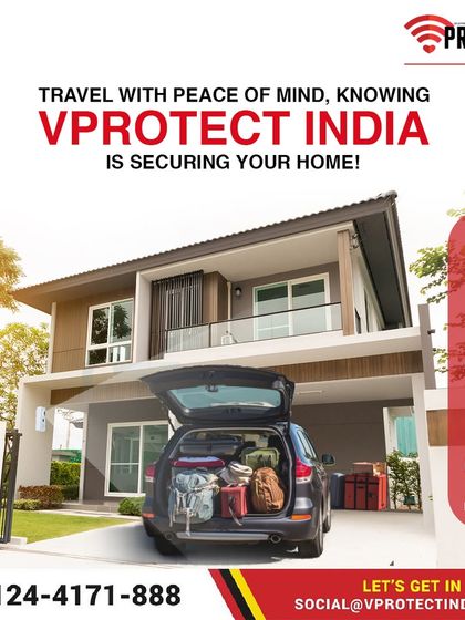 Travel with peace of mind, knowing VProtect is securing your home. Our smart security system with instant alerts and 24/7 monitoring keeps your property protected, no matter where your travels take you.