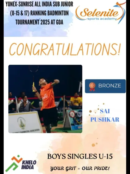 Selenite Sports - High Performance Badminton Training Our Champions' Podium Finishes photo 14