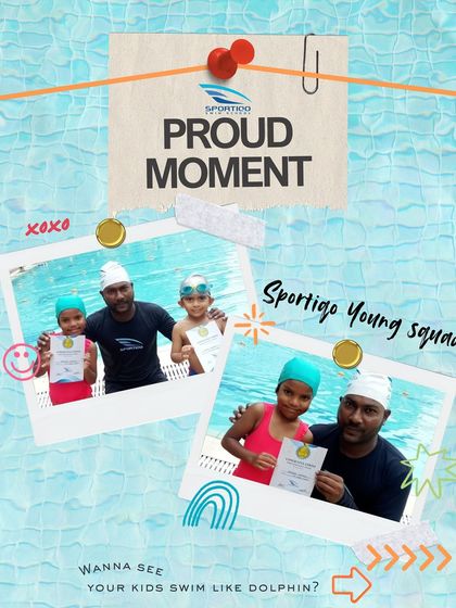 A collage celebrating the proud moments of our "Young Squad" as they receive their certificates and show off their new skills.