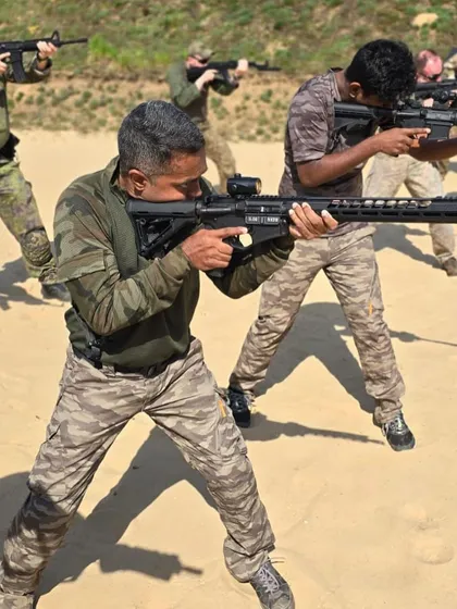 Our instructors are trained to the highest global standards. Here, our KMG Military Instructors undergo advanced rifle training in Poland, ensuring the tactics we bring to India's armed forces are current and combat-proven.
