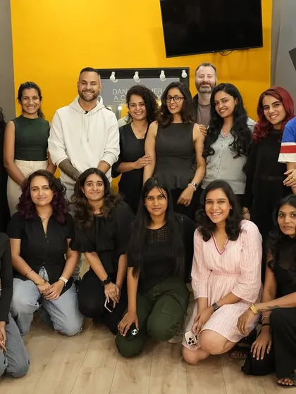 The graduating class of our 12-week course and intensive Master Session, posing with Daniel Bauer. We are so proud of their dedication and talent.
