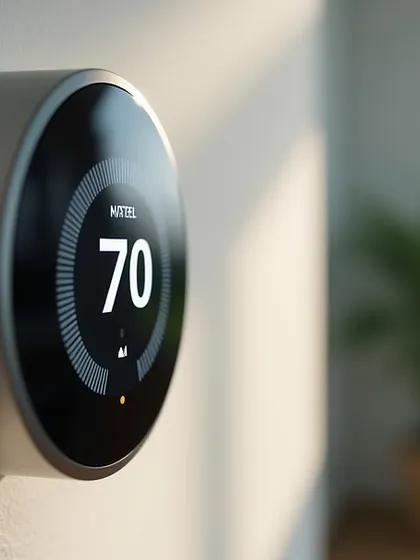 Experience automated comfort with a smart thermostat. It learns your preferences to maintain the perfect temperature and helps reduce your energy bills by optimizing heating and cooling schedules.