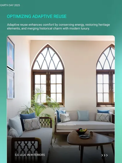 Adaptive reuse was key to the Taj Yellow House project. By restoring heritage elements and merging historical charm with modern luxury, I was able to enhance comfort while conserving the building's original soul.