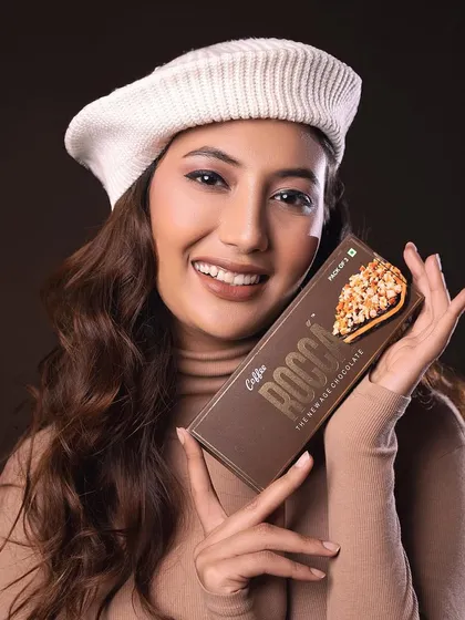 This is from a commercial shoot for Rocca Chocolates, where the goal was to create a warm, inviting image that makes you crave the product. It’s all about capturing a feeling that connects with the customer.