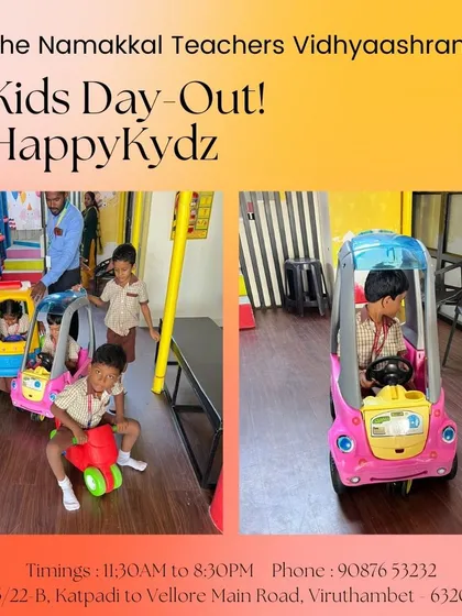 We were thrilled to host a fun day out for the students of The Namakkal Teachers Vidhyaashram. Our play area is a great destination for school field trips.