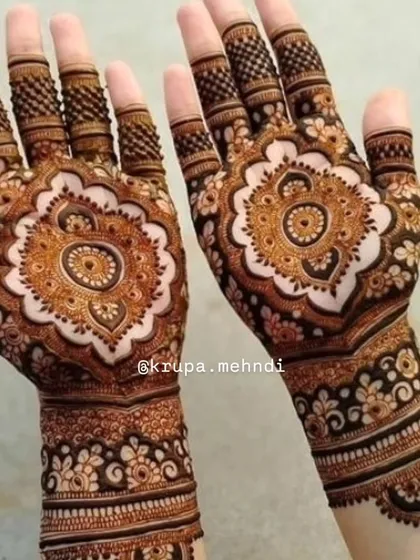 Fresh mehndi for a fresh start. This beautiful mandala design is perfect for new beginnings, new dreams, and all the new adventures that await.