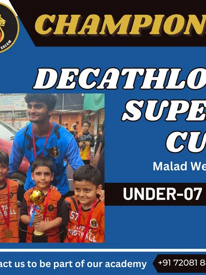 Our U7 team, champions of the Decathlon Super Cup. A fantastic first tournament experience for many of these players.