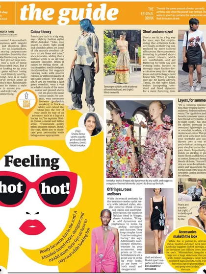 Sharing my insights on summer 2024 fashion trends for Mid-Day's style guide. We discussed color theory, layering for summer, and the importance of accessories.