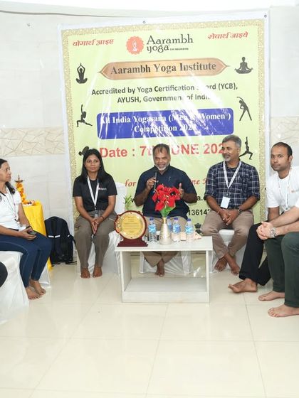 Another view of the insightful discussion between our esteemed guests and faculty at the competition.