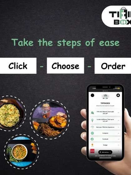 Ordering from us is as easy as Click, Choose, Order. Our website and app are designed for a simple and seamless experience, so you can get your favorite food without any hassle.