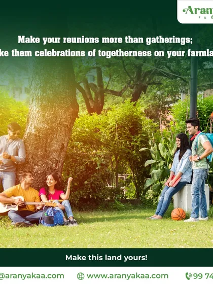 Make your reunions more than just gatherings; make them celebrations of togetherness on your own farmland. I provide the land for you to make it yours.