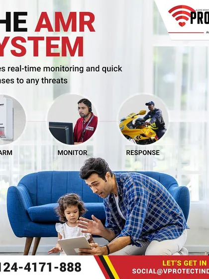 The AMR system is designed to give you peace of mind. While you enjoy moments with your family, our three-pronged approach of Alarm, Monitoring, and Response is always active, ensuring real-time protection against any threats.