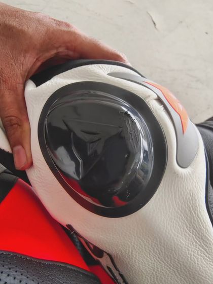 The badge of honor for any track rider: a scuffed knee slider. This means you're learning, pushing, and having a great time.
