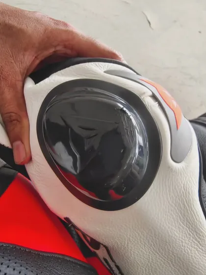 The badge of honor for any track rider: a scuffed knee slider. This means you're learning, pushing, and having a great time.