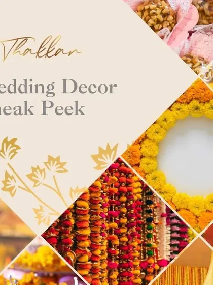 A sneak peek into the vibrant world of wedding decor, focusing on the traditional and auspicious use of marigolds in various forms for a classic Haldi ceremony.
