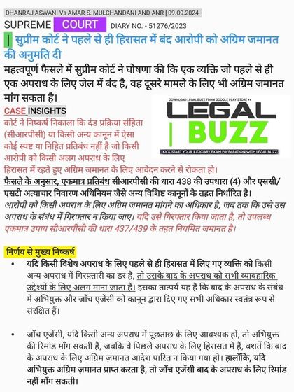 The same ruling with the case name, Dhanraj Aswani vs Amar S. Mulchandani.