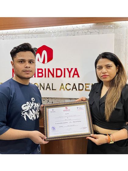 Passion has no gender. We are proud to certify this talented young man as a professional makeup artist.