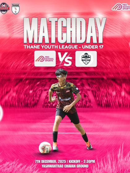 Charged up and ready to take on Goalazo FA. A matchday graphic for our U17 team.