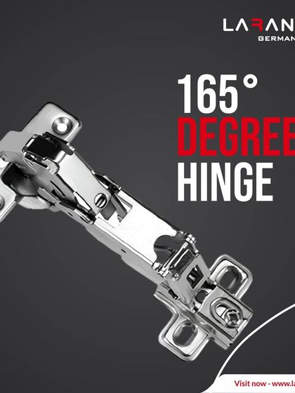 My 165-degree hinge allows cabinet doors to open wider, providing better access to the contents inside, especially for corner units.