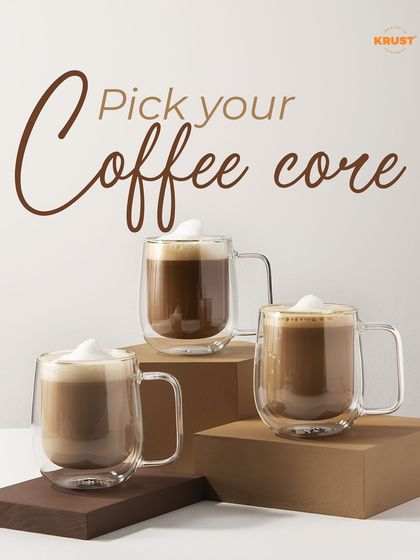 Pick your coffee core. We offer a variety of brews to suit every taste, all made with the same attention to detail.