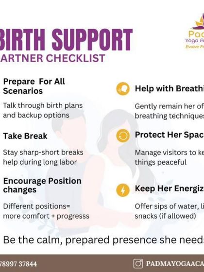 For birth partners, being a calm and prepared presence is the greatest gift. This checklist helps you support her through every stage of labor.